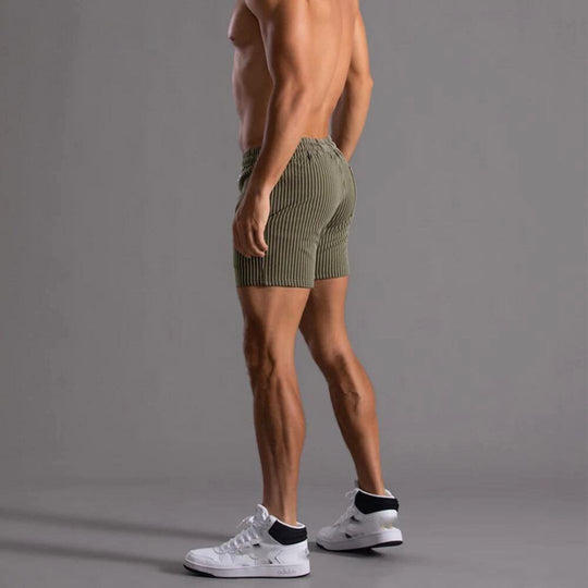 Herre Athleisure Shorts med Stripemønster 4