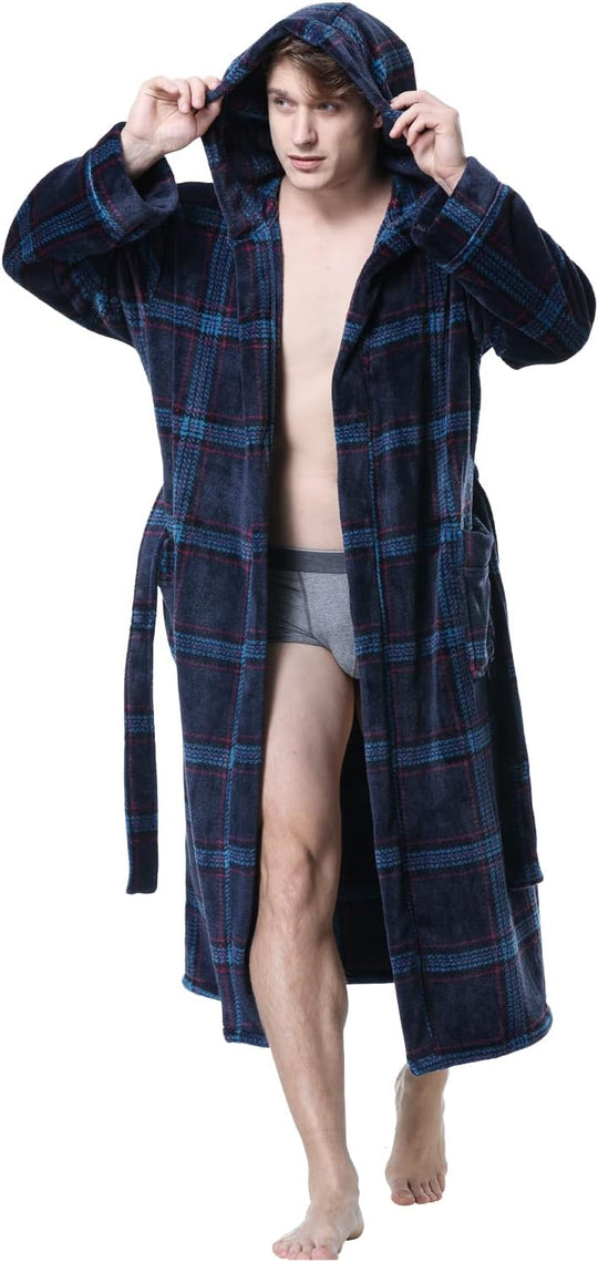 Herre Badekåpe med Hette og Dype Lommer 7