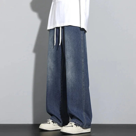 Herre Baggy Jeans Justerbar Snøring 2