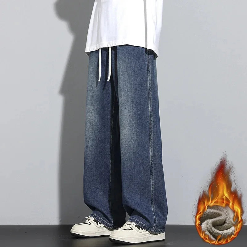 Herre Baggy Jeans Justerbar Snøring 3
