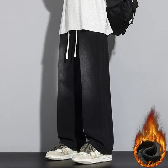 Herre Baggy Jeans Justerbar Snøring 5
