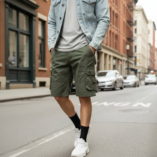 Herre Bermuda Shorts Løs Passform 1