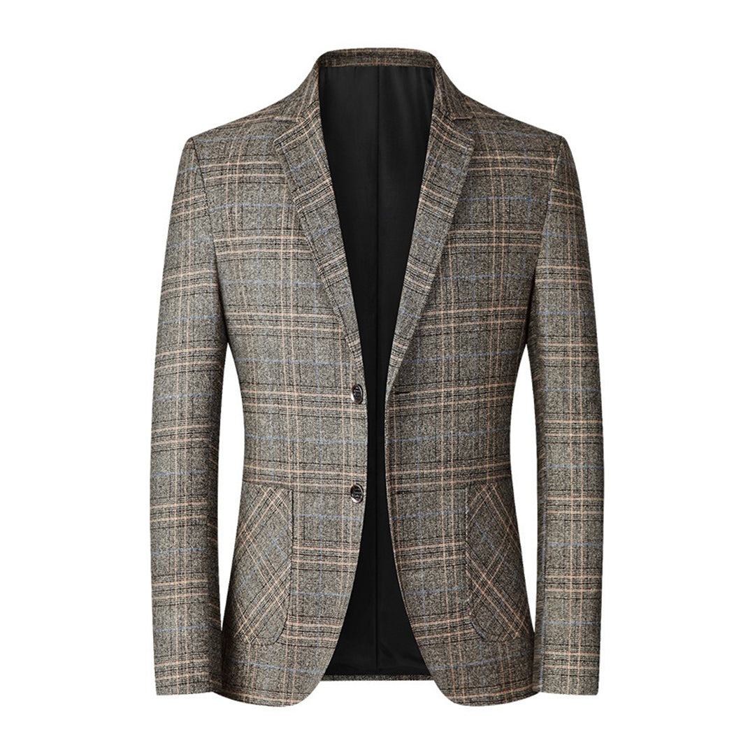 Herre Blazer Casual Med Broderi 1