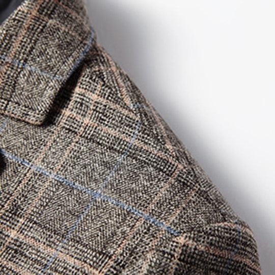 Herre Blazer Casual Med Broderi 3