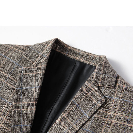 Herre Blazer Casual Med Broderi 7