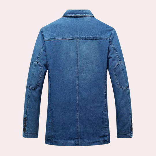 Herre Blazer Denim Avslappet Stil - Allsidig Blazer Til Herre 1