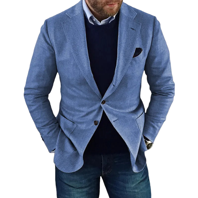 Herre Blazer Klassisk Design for Formelle og Uformelle Anledninger 0