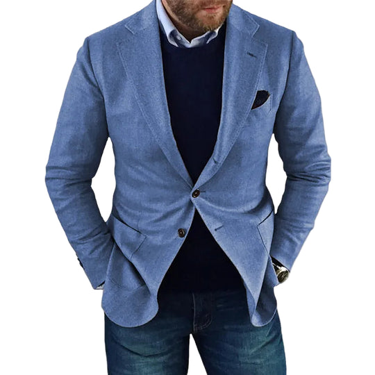 Herre Blazer Klassisk Design for Formelle og Uformelle Anledninger 0