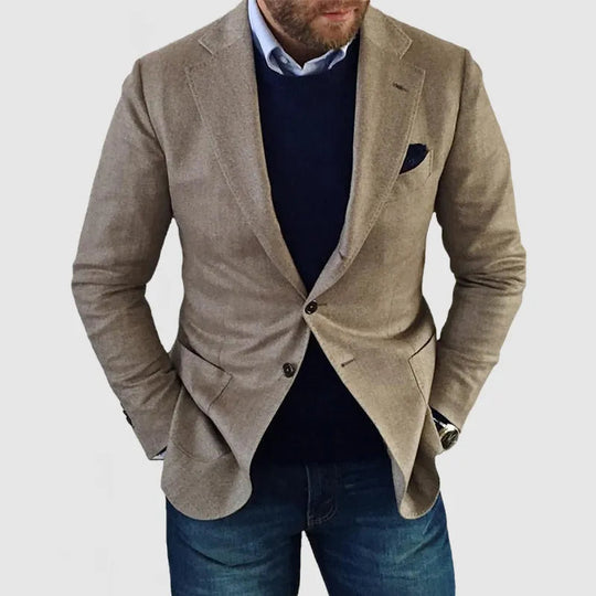Herre Blazer Klassisk Design for Formelle og Uformelle Anledninger 1