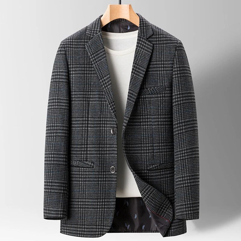 Herre Blazer Klassisk Ull 4