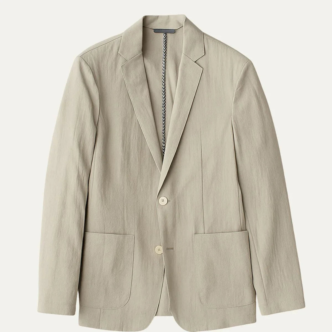Herre Blazer Lin Klassisk Stil Moderne Skreddersydd 3