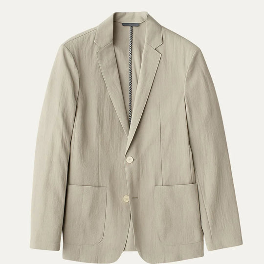 Herre Blazer Lin Klassisk Stil Moderne Skreddersydd 3
