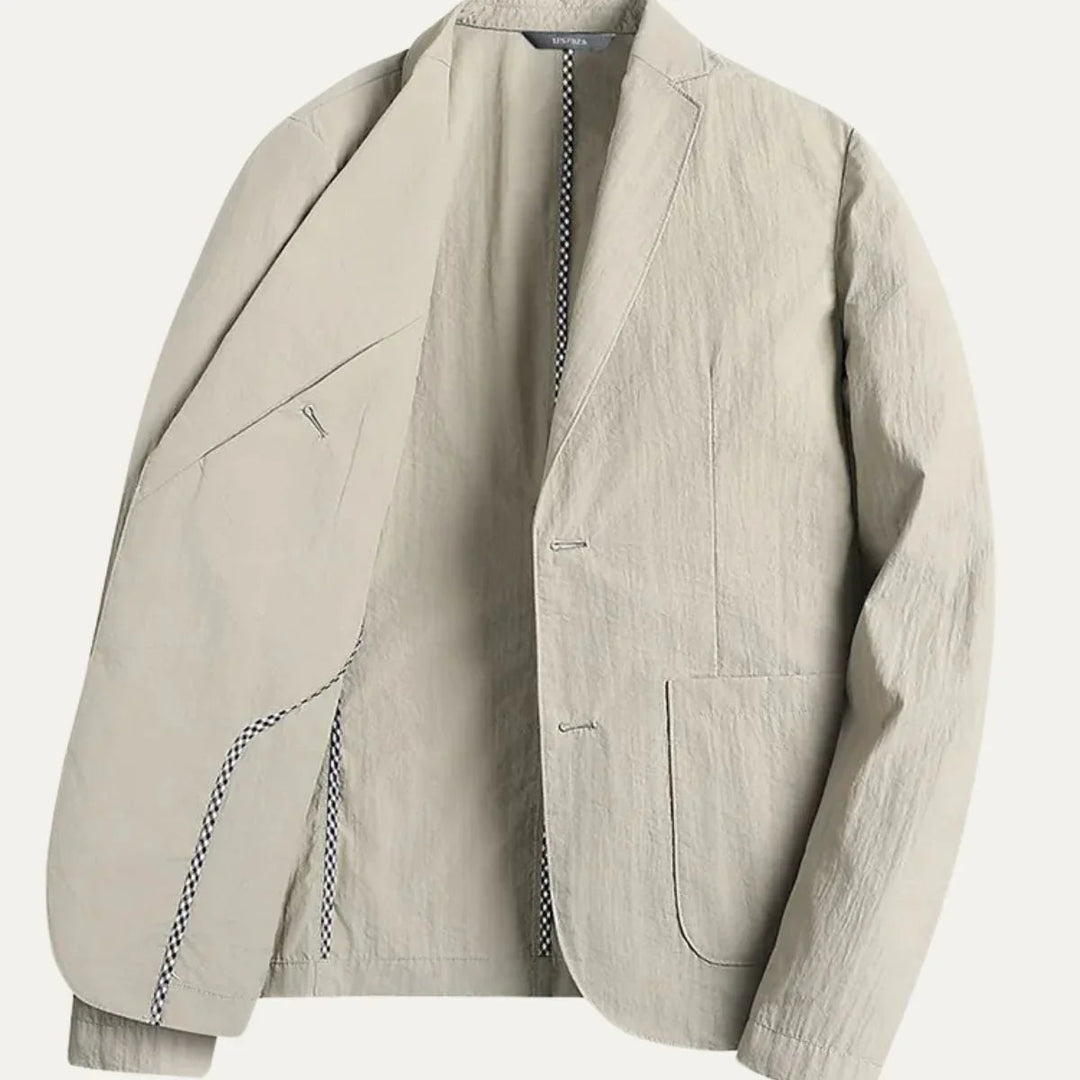 Herre Blazer Lin Klassisk Stil Moderne Skreddersydd 4