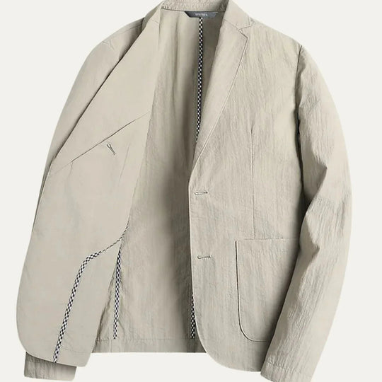Herre Blazer Lin Klassisk Stil Moderne Skreddersydd 4