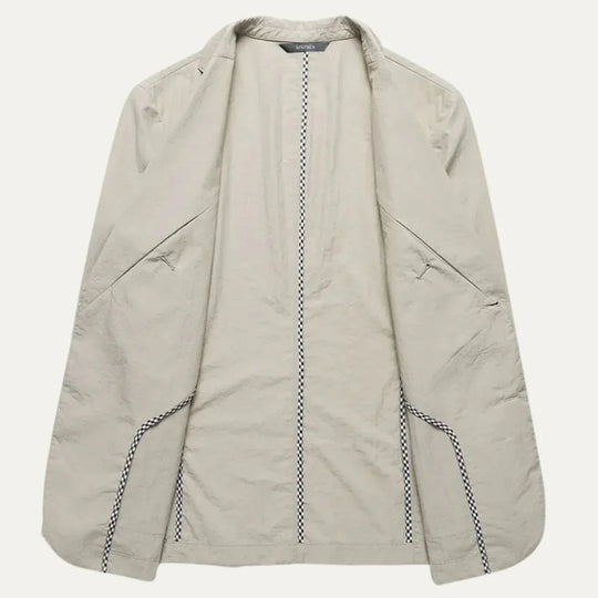 Herre Blazer Lin Klassisk Stil Moderne Skreddersydd 5