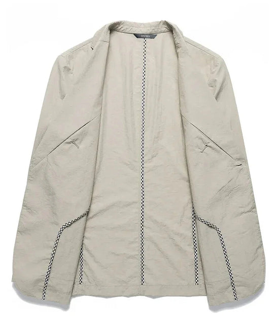 Herre Blazer Lin Klassisk Stil Moderne Skreddersydd 7