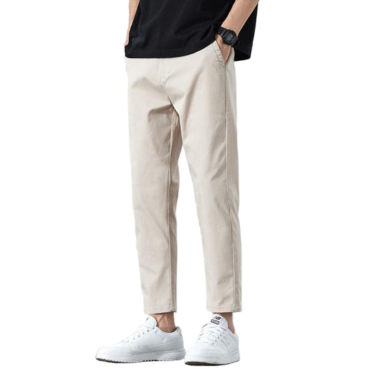 Herre Bukser Cropped Lett Uformell Stil 0