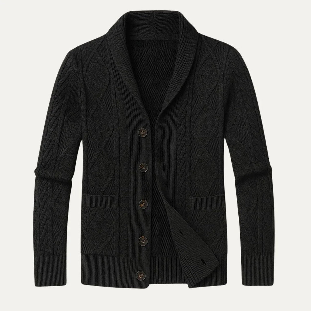 Herre Cardigan Jakke i 100% Cashmere med Avslappet Passform 3