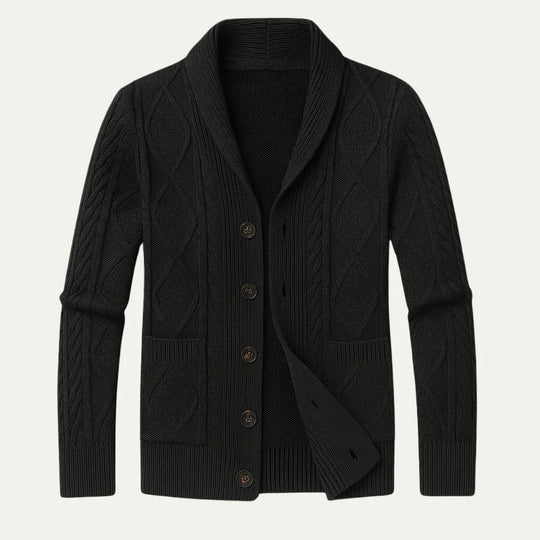 Herre Cardigan Jakke i 100% Cashmere med Avslappet Passform 3