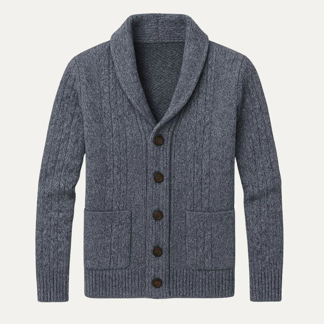 Herre Cardigan Jakke i 100% Cashmere med Avslappet Passform 4