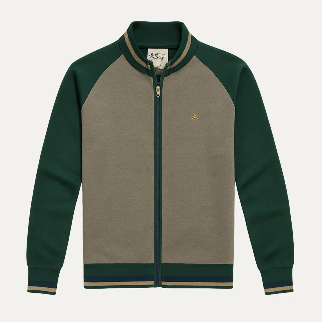 Herre Cardigan Jakke med Glidelås, Skreddersydd og Allsidig Stil 1