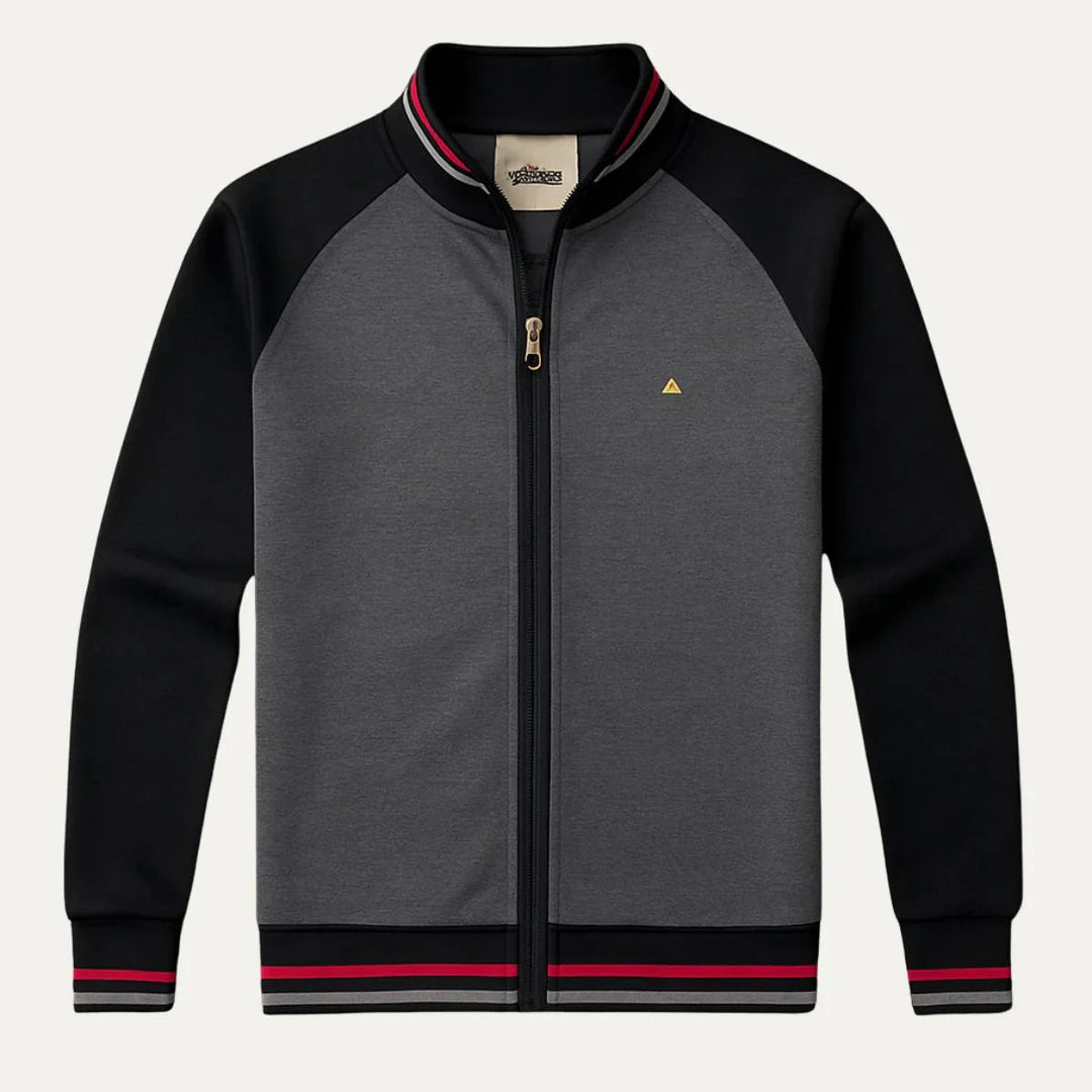 Herre Cardigan Jakke med Glidelås, Skreddersydd og Allsidig Stil 2