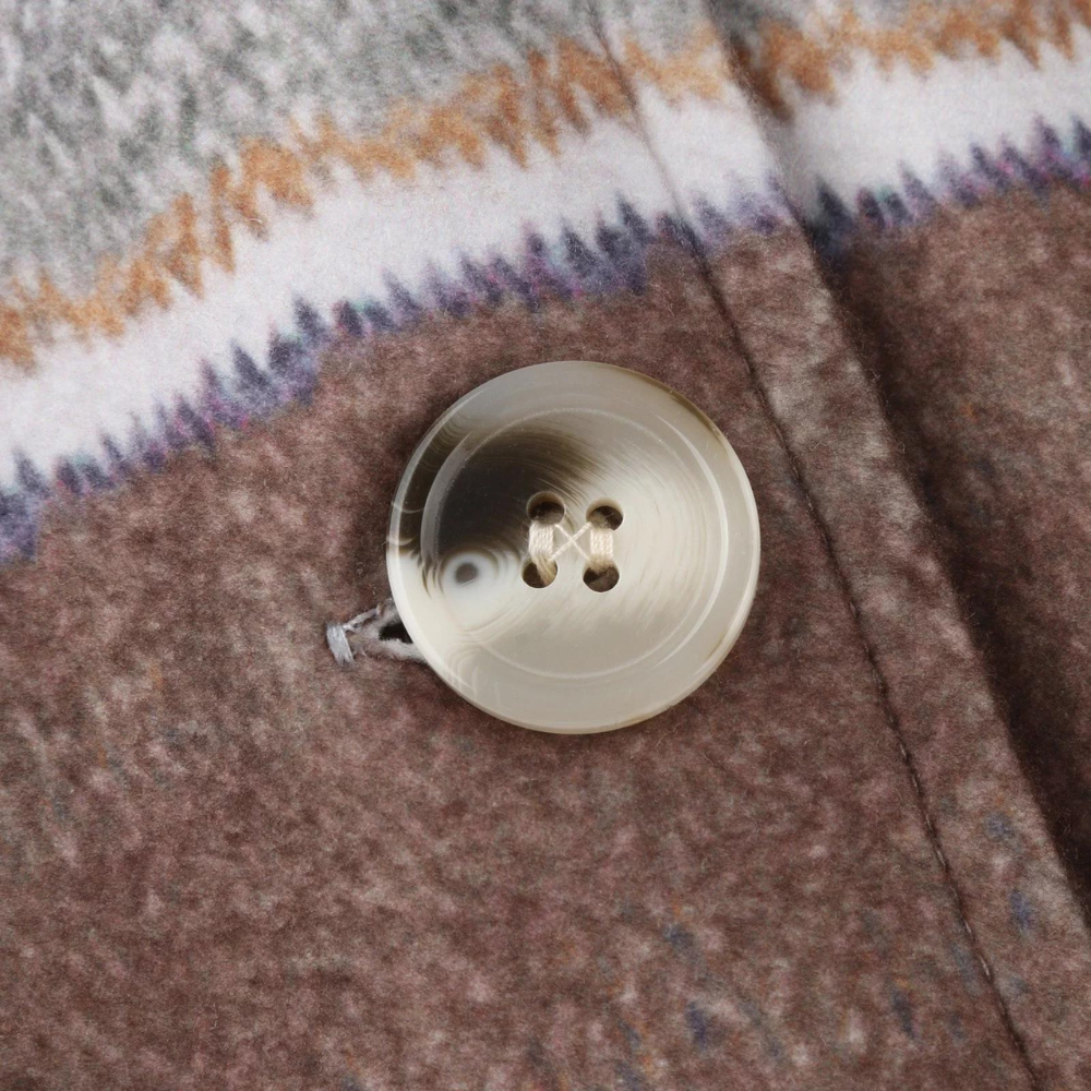 Herre Cardigan med Fargerike Striper og Sjal-krage 4