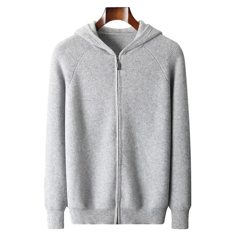 Herre Cardigan med Polokrage 0