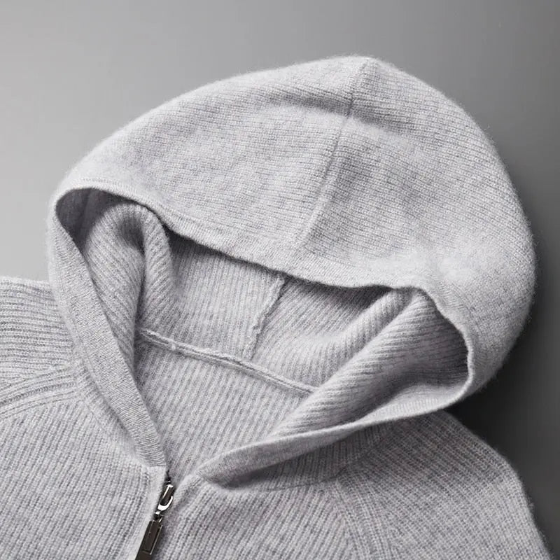 Herre Cardigan med Polokrage 1