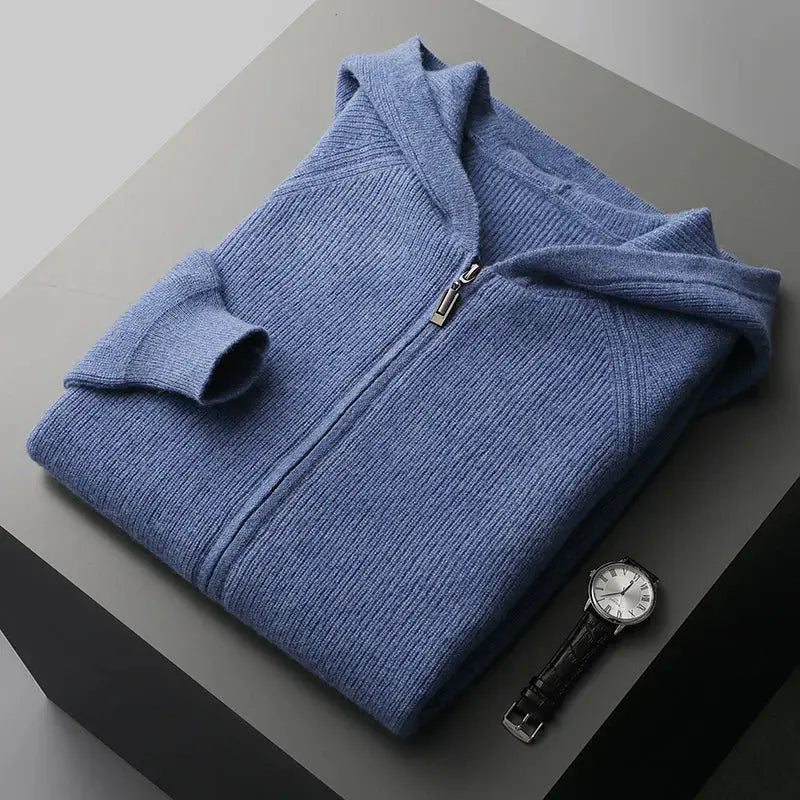 Herre Cardigan med Polokrage 5