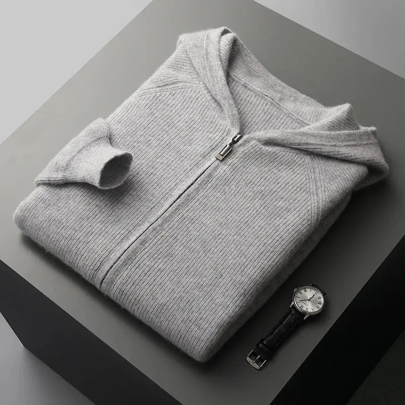 Herre Cardigan med Polokrage 6