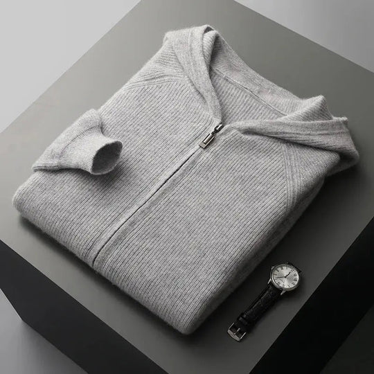 Herre Cardigan med Polokrage 6