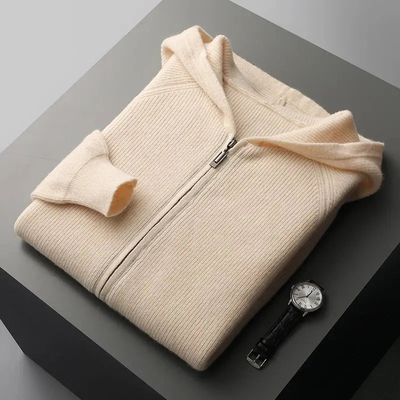 Herre Cardigan med Polokrage 7