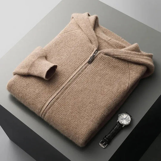 Herre Cardigan med Polokrage 8