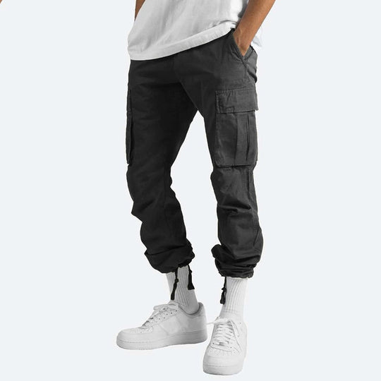 Herre Cargo Bukser Slim Fit Bomullsblanding Moderne Design 1