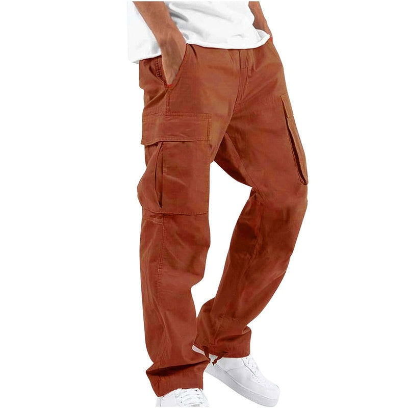 Herre Cargo Bukser Slim Fit Bomullsblanding Moderne Design 10