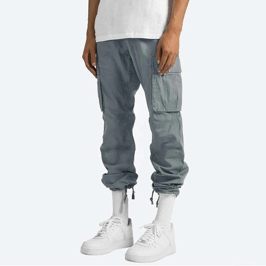 Herre Cargo Bukser Slim Fit Bomullsblanding Moderne Design 4