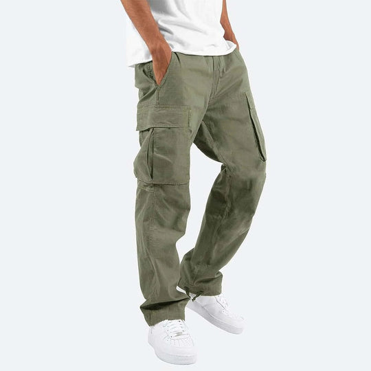 Herre Cargo Bukser Slim Fit Bomullsblanding Moderne Design 6