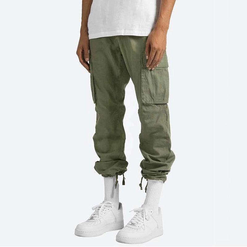 Herre Cargo Bukser Slim Fit Bomullsblanding Moderne Design 7