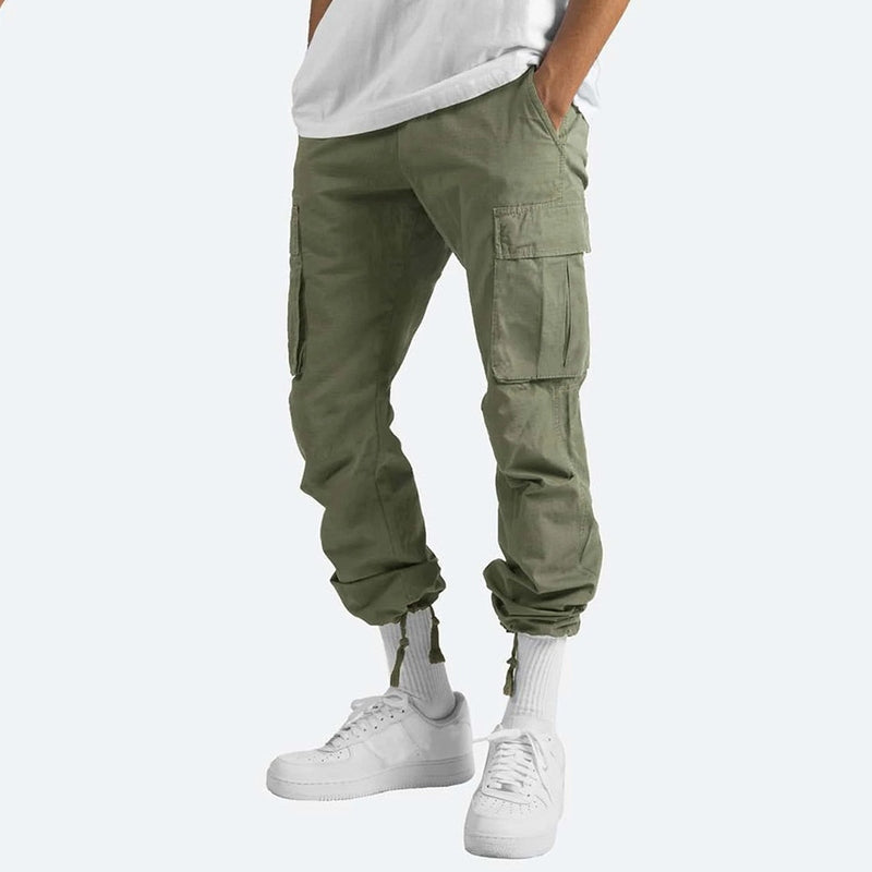 Herre Cargo Bukser Slim Fit Bomullsblanding Moderne Design 8