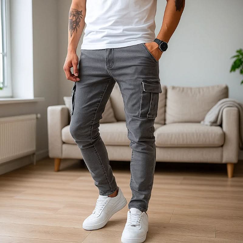 Herre Cargo Jeans Slim Fit 1