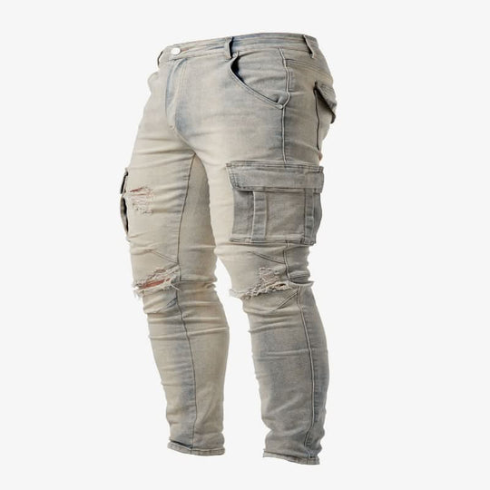 Herre Cargo Jeans Slim Fit 4