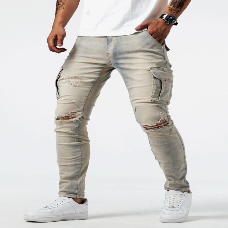 Herre Cargo Jeans Slim Fit 7