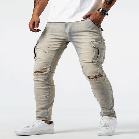 Herre Cargo Jeans Slim Fit 7