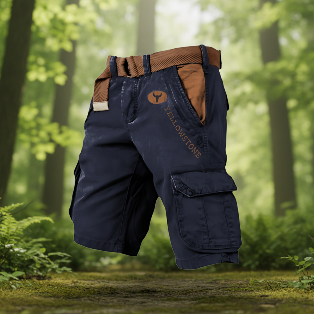 Herre Cargo Shorts Med Funksjonell Design 4