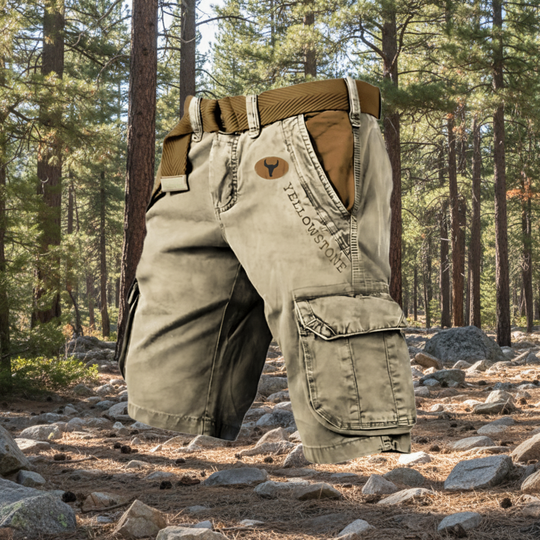 Herre Cargo Shorts Med Funksjonell Design 9