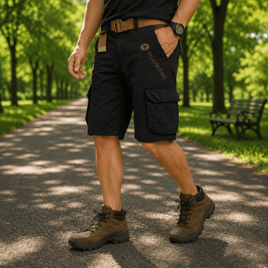 Herre Cargo Shorts Praktisk Design med Flere Lommer 1