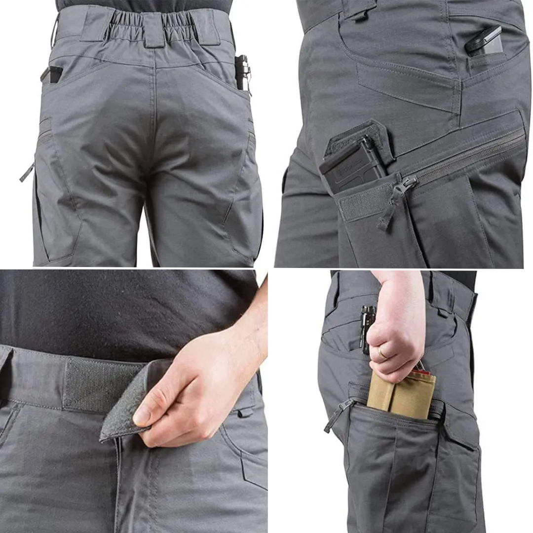 Herre Cargo Shorts for Utendørsbruk Med Justerbar Linning 2