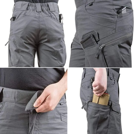 Herre Cargo Shorts for Utendørsbruk Med Justerbar Linning 2