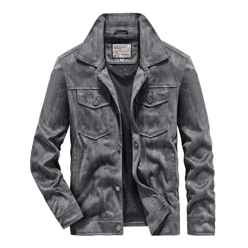 Herre Cargojakke Vintage Stil Uformell 7